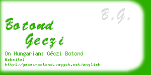 botond geczi business card